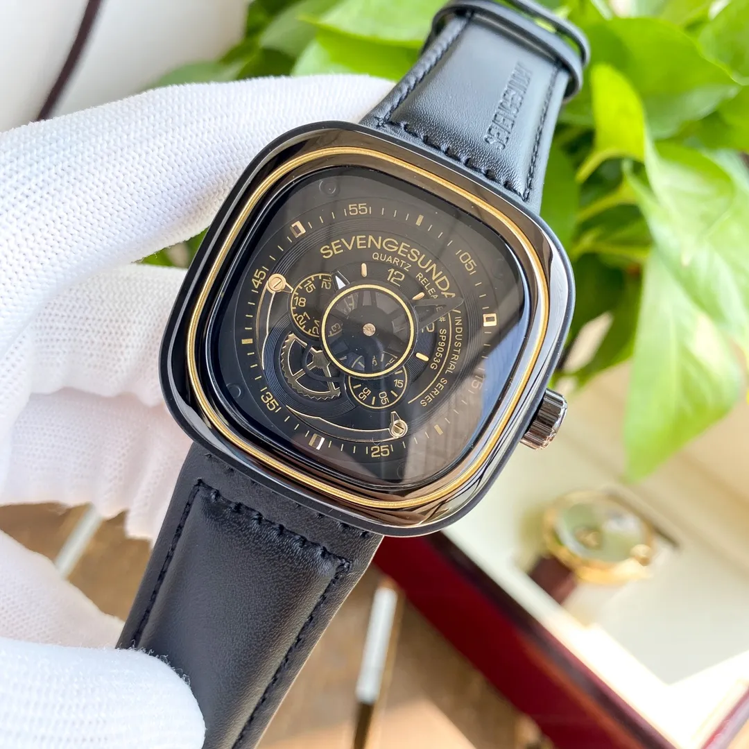 【High-end replica】💰4 types! Quartz watch 💰840; mechanical watch 💰1100! Brand: SEVEN FRIDAY🏅🏅 Type: Men's watch 🎉🎉 Case: Top version 316 stainless steel L Strap: Imported calfskin strap, Movement: Fully automatic imported mechanical movement/Imported quartz movement ⚙️ Mirror: Mineral scratch-resistant mirror glass Size: 47mm in diameter, 14mm thick 🍷Exquisite inheritance of real effects, quality assurance! ‼ ️The elegant style instantly enhances the charm of men and is a symbol of taste and noble life!